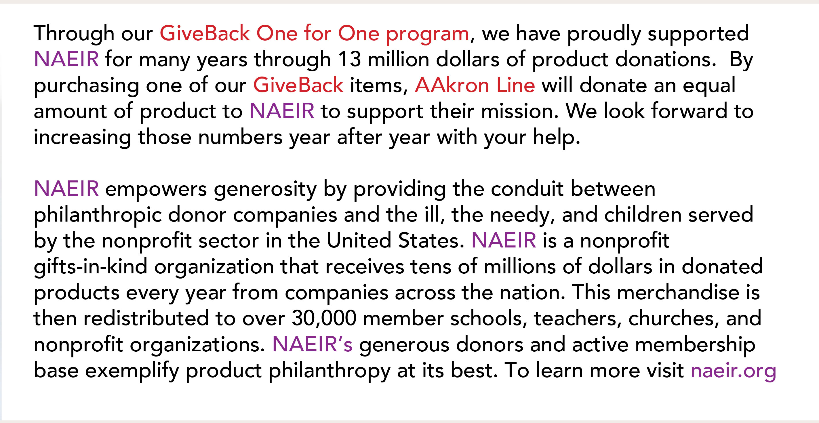 Give Back